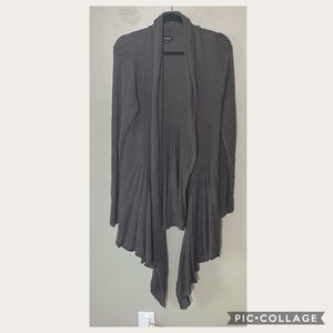 Taupe waterfall cardigan by Torrid size 2